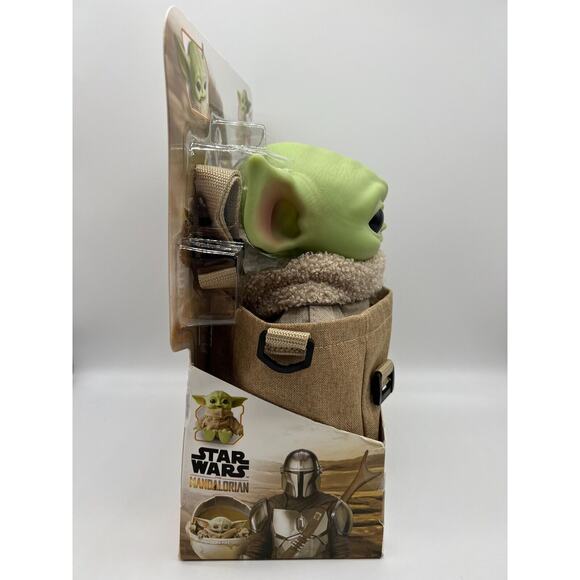 Star Wars The Mandalorian Baby Yoda 11" Talking Plush Bag NEW. - Picture 4 of 12